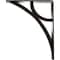 Ekena Millwork Galveston Wrought Iron Bracket, (Triple center brace), Antiqued Brass 2"W x 7 1/2"D x 10"H BKTM02X07X10TGLABS - alternate 8